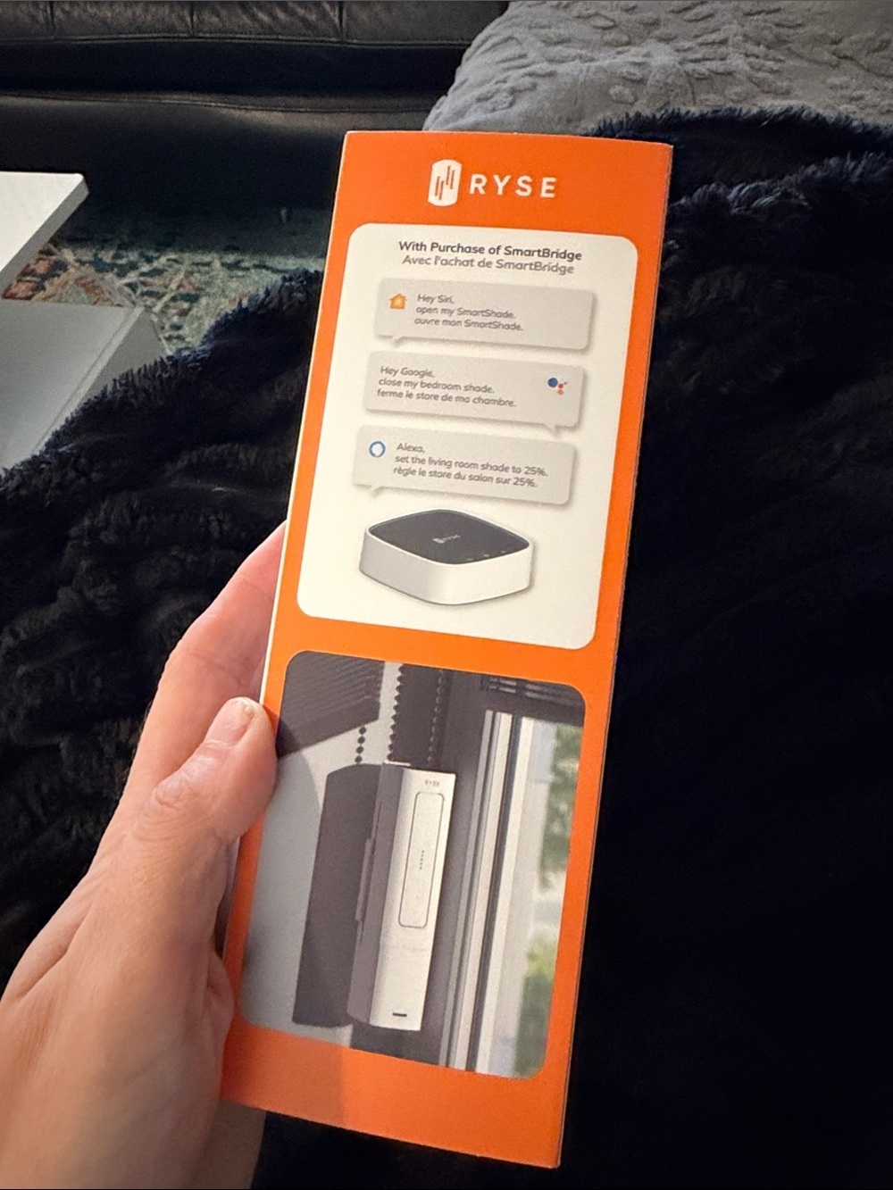 Ryse SmartShade with battery Pack window shade motor for window blind automation - Picture 6 of 8